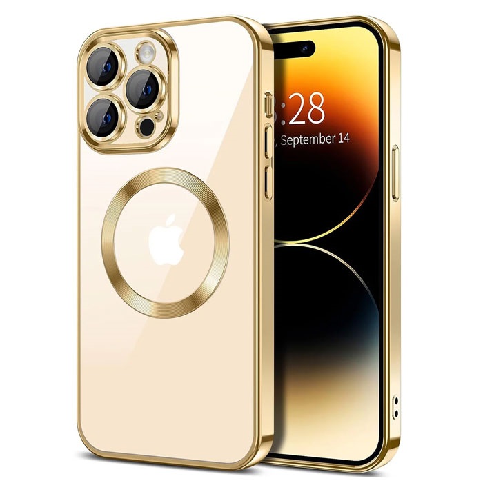 MAGSAFE SILIKON IPHONE 15 PRO MAX ZLATNA SA ZASTITOM KAMERE