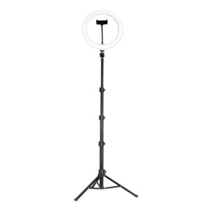 Tripod style + Ring light HQ-10 10"