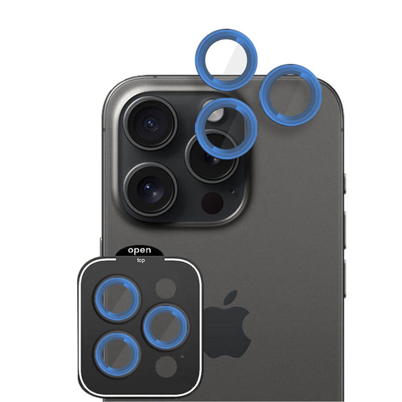 POSITIONER STAKLO KAMERE METAL IPHONE 16 PRO/ 16 PRO MAX PLAVA