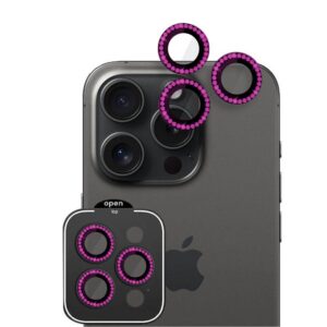 POSITIONER STAKLO KAMERE DIAMOND IPHONE 16 PRO/ 16 PRO MAX PINK