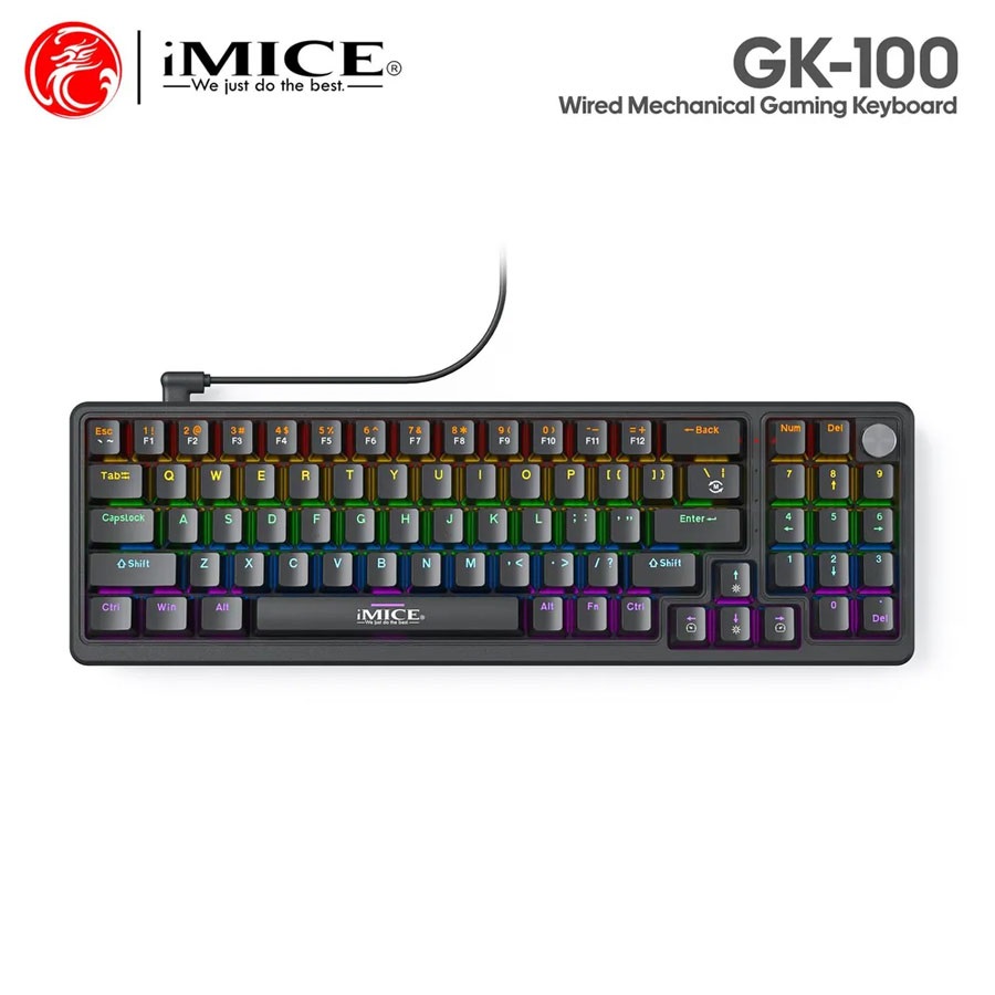 MEHANICKA TASTATURA GK-100 CRNI IMICE