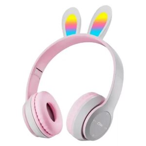 BUNNY EARS BLUETOOTH SLUSALICE P47R BIJELA-PINK