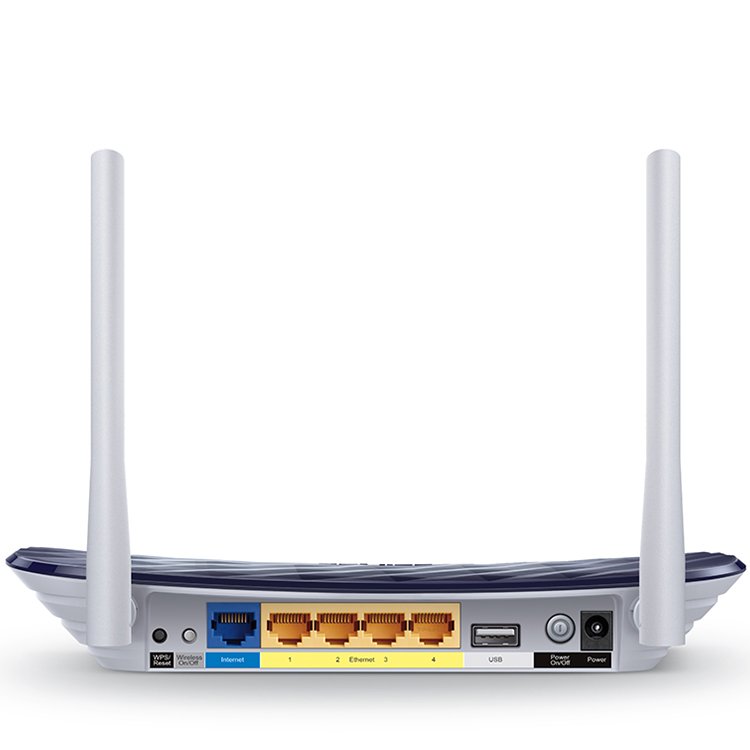 Router TP-Link Archer C20 AC750 Dual Band Wireless Router, Mediatek, 433Mbps at 5GHz + 300Mbps at 2.4GHz, 802.11ac/a/b/g/n,1 x 10/100M WAN + 4 x 10/100M LAN, Wireless On/Off, 1 USB 2.0 port, 2 fixed antennas - Image 3