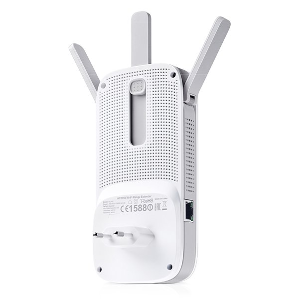 AC1750 Dual Band Wireless Wall Plugged Range Extender, Qualcomm, 1300Mbps at 5Ghz + 450Mbps at 2.4Ghz, 802.11ac/a/b/g/n, 1 10/100/1000M LAN, Ranger Extender button, Range extender modeпјЊwith 3 fixed Antennas - Image 2