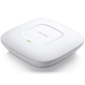 TP-Link Wireless N Ceiling/Wall Mount Access Point, 300Mbps at 2.4Ghz, 802.11b/g/n, 1 10/100Mbps LAN, Passive PoE Supported, Centralized Management, Captive Portal, AP Mode, Multi-SSID, Cluster mode, Rogue AP Detection, 2*4dbi Internal Anntenna