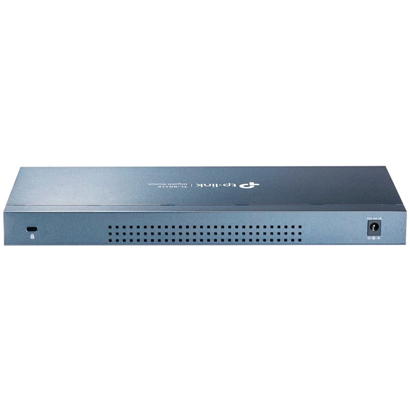TP-Link TL-SG116 16-Port Gigabit Desktop Switch, 16 Gigabit RJ45 Ports, Desktop Steel Case, Green Ethernet technology, IEEE 802.3x, 802.1p/DSCP QoS, IGMP Snooping, desktop or wall-mounting - Image 2