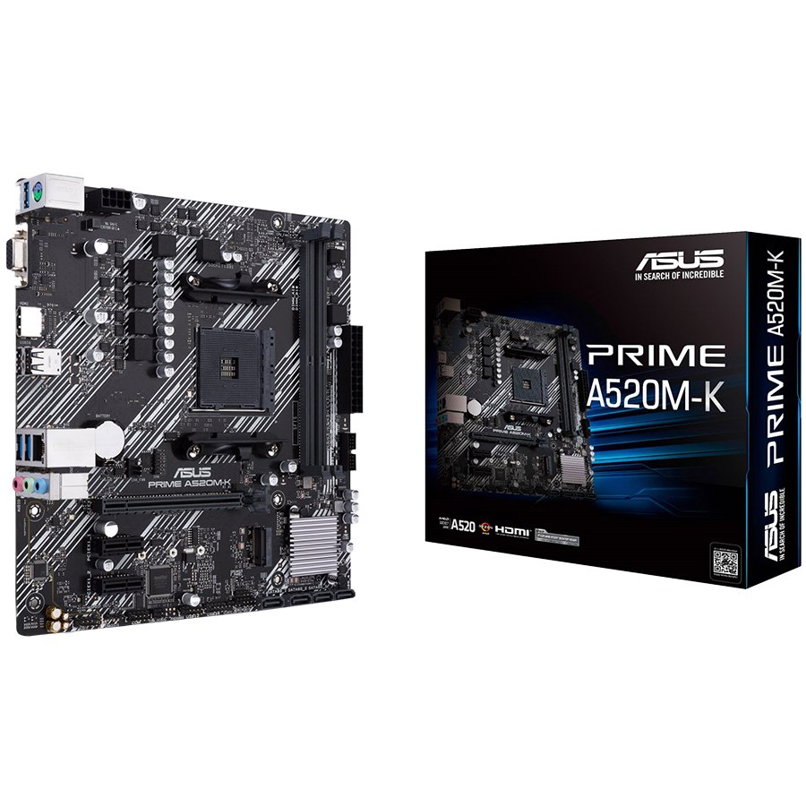 ASUS MB PRIME A520M-KAMD A520;AM4;2xDDR4VGA,HDMI;RAID;micro ATX