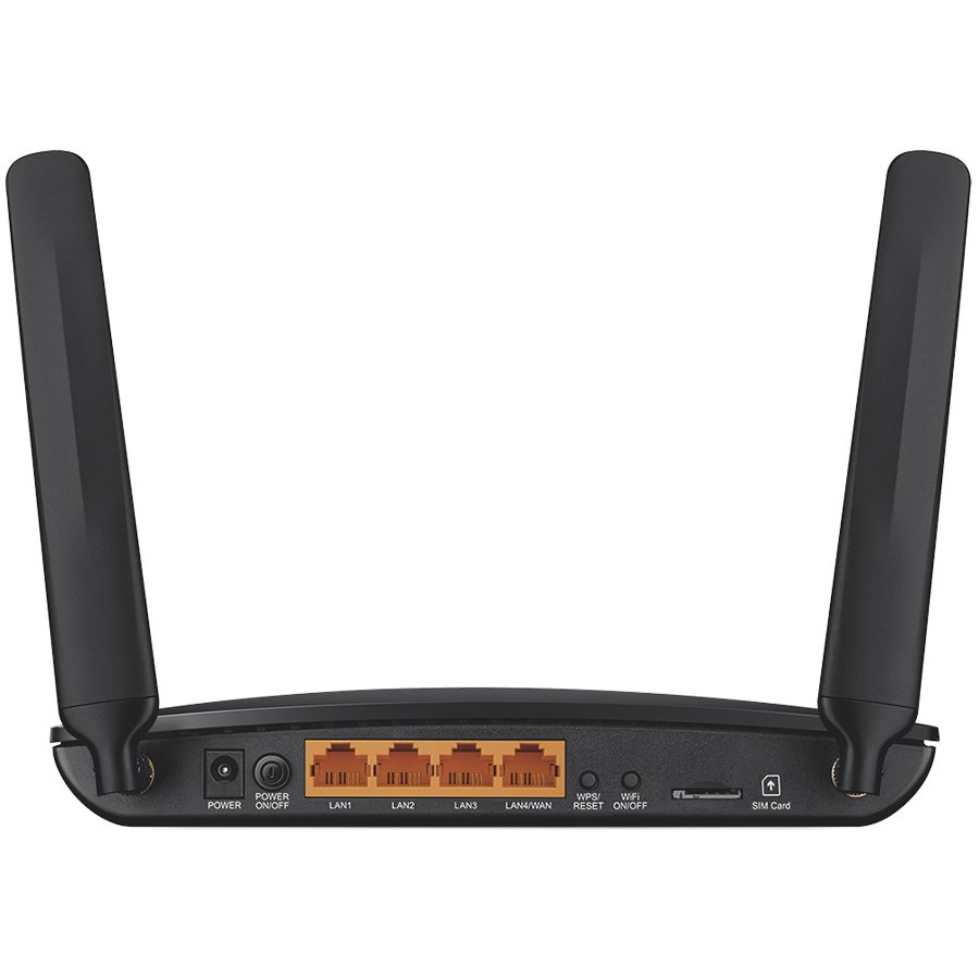 AC1200 Wireless Dual Band 4G LTE Router, build-in 4G LTE modem, support LTE-FDD/LTE-TDD/DC-HSPA+/HSPA+/HSPA/UMTS, with 3x10/100Mbps LAN ports and 1x10/100Mbps LAN/WAN port, 300Mbps at 2.4GHz, 867Mbps at 5GHz, 802.11b/g/n/ac, 2 internal LTE antennas, - Image 2