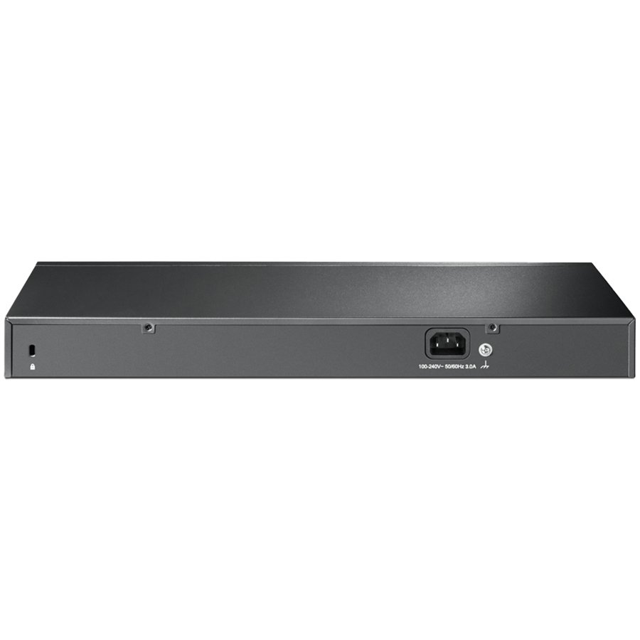 28-port gigabit Easy Smart switch with 24 PoE+ ports, 26 10/100/1000Mbps RJ-45 ports, 2 SFP uplink ports, compliant with 802.3af/at, 250W PoE budget, support Priority Mode, PoE Auto Recovery, 1U 19-inch rack mountable. - Image 2