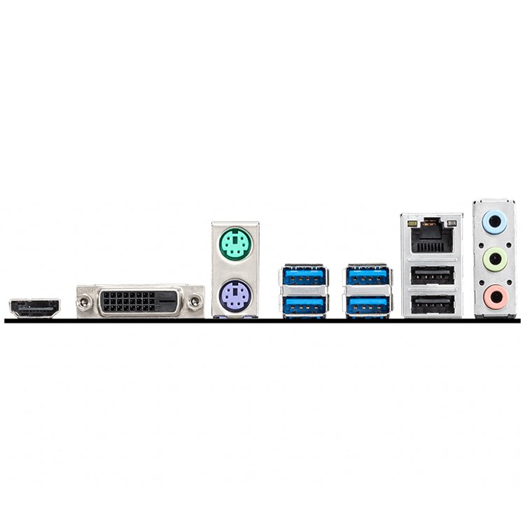 MSI Main Board Desktop A520M-A PRO (A520, AM4, 2xDDR4, 1x PCI-E 3.0 x16 slot,1x M.2 slot,4x USB 3.2 Gen1,2x USB 2.0,1x HDMI,1x DVI-D,Gigabit LAN,7.1 HD Audio, mATX, Retail) - Image 3