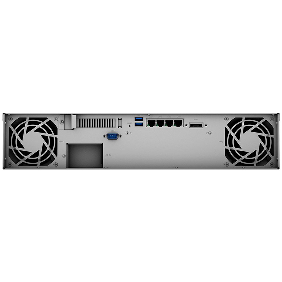 Synology RackStation RS1221+; Rack 2U, 8-bay 3.5''/2.5" SATA HDD/SSD, AMD Ryzen V1500B 4-core 2.2GHz; 4GB DDR4 ECC SODDIM,2x Memory slots; 4x RJ-45 1GbE LAN Port; 2xUSB 3.2; eSATA port; PCI Gen2x8 slot (x4 link); 6.9 kg; 3yr wrnty - Image 2