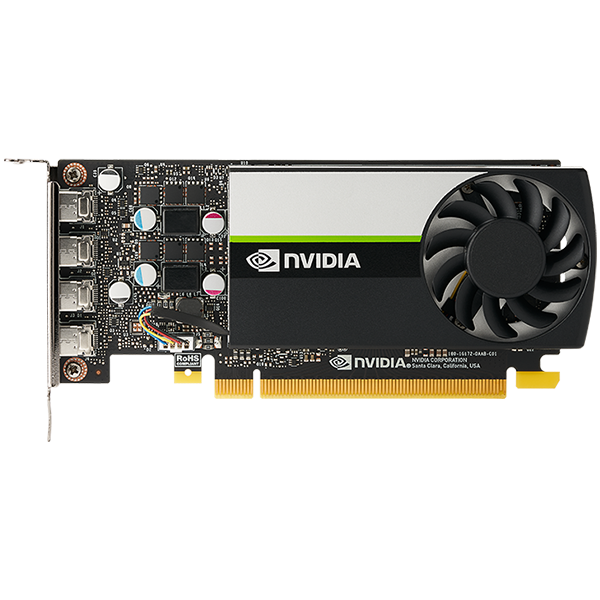 PNY NVIDIA T1000 4GB LowProfile OEM Version, PCI-Express 3.0 x16, LP, 4 GB GDDR6 128-bit, 4x Mini DP 1.4, 1x LP bracket - Image 2