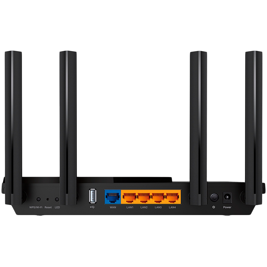 TP-Link Archer AX55 AX3000 Dual Band Gigabit Wi-Fi 6 Router,2402 Mbps(5 GHz) and 574 Mbps(2.4 GHz),4 external High-Performance antennas, 4 x G LAN Ports, 1 x G WAN port, 1 x USB 3.0, Dual-Core CPU,512 MB RAM,OFDMA,HomeShield,WPA3,Beamforming,OneMesh - Image 2