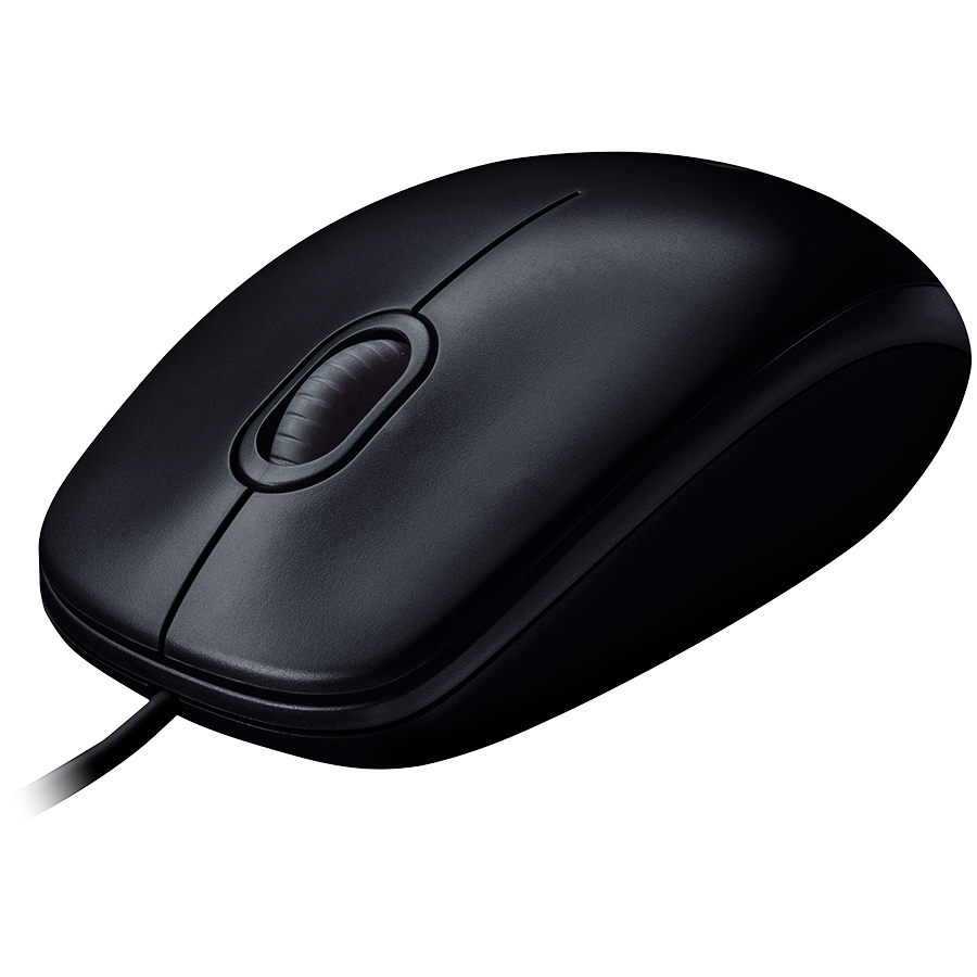 LOGITECH B100 Corded Mouse - BLACK - USB - B2B - Image 2