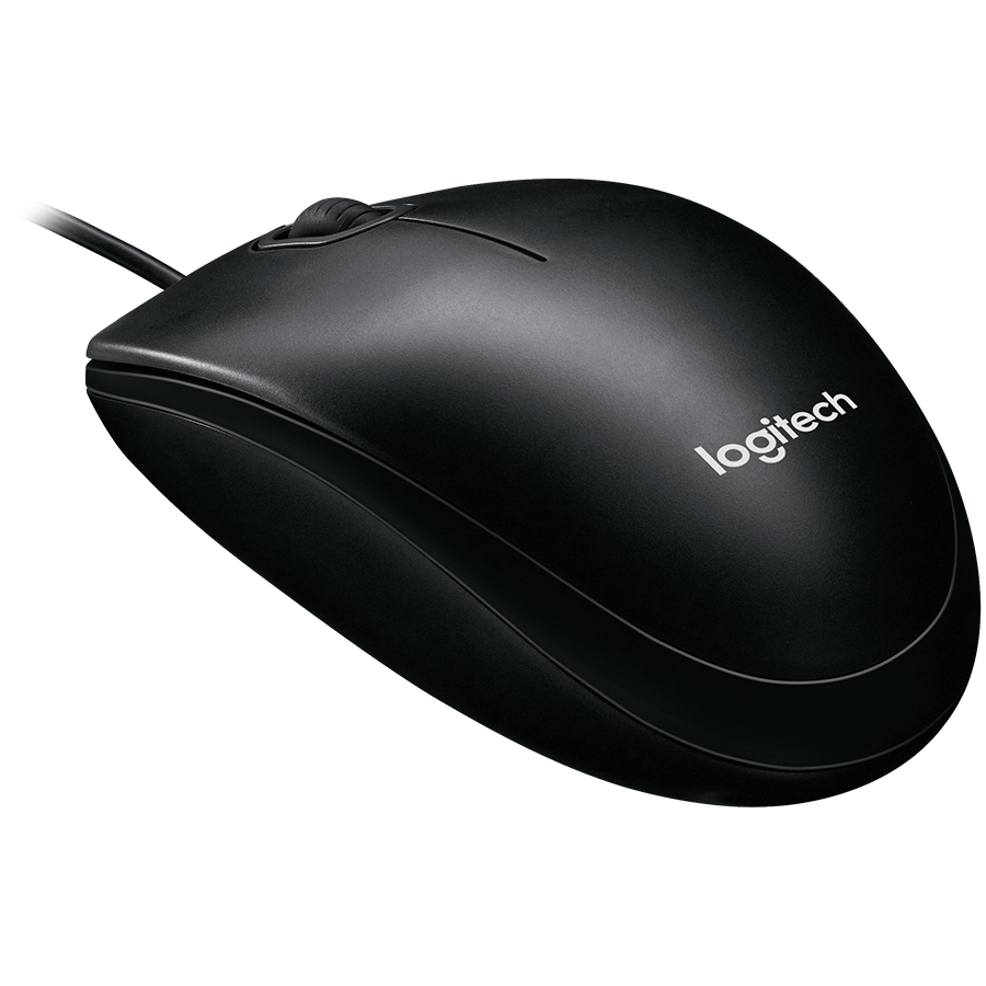 LOGITECH B100 Corded Mouse - BLACK - USB - B2B - Image 3