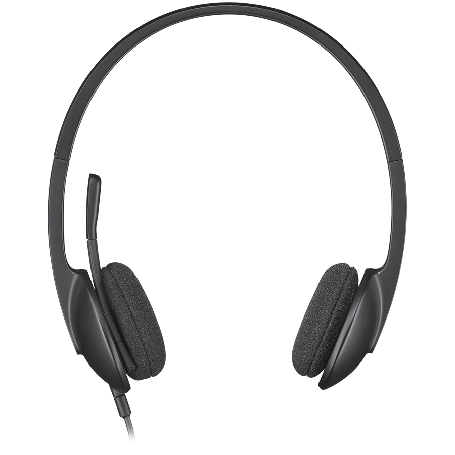 LOGITECH H340 Corded Headset - BLACK - USB - Image 2