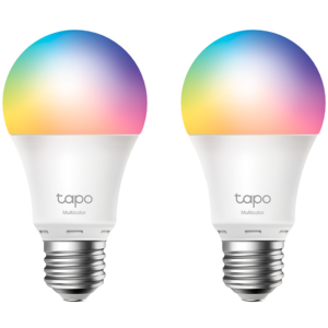 TP-Link Tapo L530E Smart Wi-Fi Light Bulb, Multicolor, 2.4 GHz, IEEE 802.11b/g/n, E27 Base, 220–240 V, 50/60 Hz, 2,500 K – 6,500 K, Multicolor, No Hub Required, Voice Control (works with Amazon Alexa and Google Assistant), Remote Control, 2 PACK