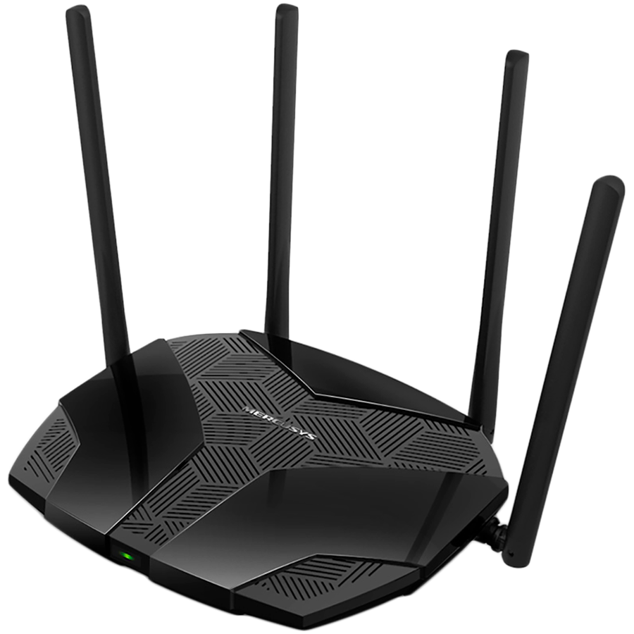 Mercusys MR80X AX3000 Dual-Band Wi-Fi 6 Router, 574 Mbps at 2.4 GHz + 2402 Mbps at 5 GHz, 4× Fixed External Antennas, 3× G LAN Ports, 1× G WAN Port, 1024-QAM, OFDMA, HE160, Router/AP mode, Beamforming, MU-MIMO, VPN server, TWT, Smart Connect, WPA3 - Image 2