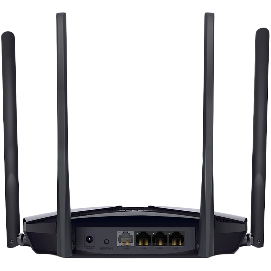 Mercusys MR80X AX3000 Dual-Band Wi-Fi 6 Router, 574 Mbps at 2.4 GHz + 2402 Mbps at 5 GHz, 4× Fixed External Antennas, 3× G LAN Ports, 1× G WAN Port, 1024-QAM, OFDMA, HE160, Router/AP mode, Beamforming, MU-MIMO, VPN server, TWT, Smart Connect, WPA3 - Image 3