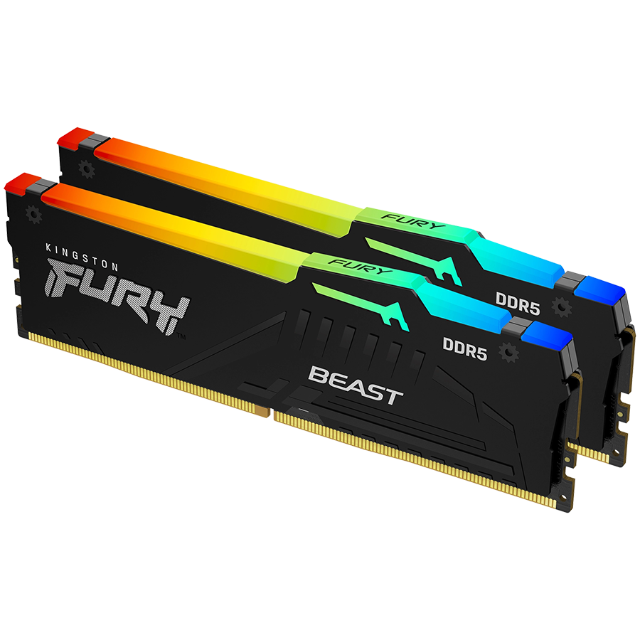 Kingston 32GB 5600MHz DDR5 RGBFury Beast (2x16), CL36, EXPO