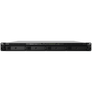 Synology RackStation RS822RP+; Rack 1U; AMD Ryzen V1500B 4-core 2.2 GHz; 2 GB DDR4 ECC SODIMM; 4x 3.5”/2.5” HDD bays; 4x RJ-45 1GbE LAN Port; 2x USB 3.2 Gen 1 Port; eSATA Port; redundant power supply, 3yr warranty