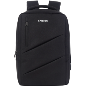 CANYON backpack BPE-5 Urban USB 15.6'' Black