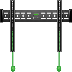 ONKRON Fixed TV Wall Mount for 43 to 85-inch Flat Panel TVs Digital Panels 68,2 kg, Black