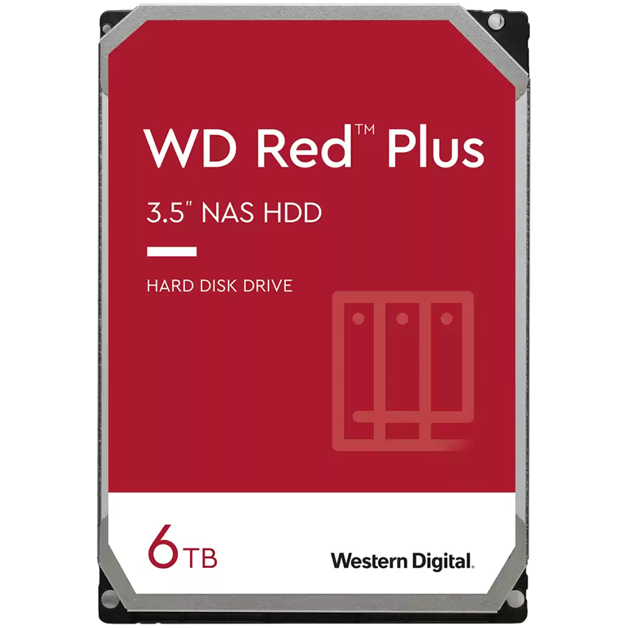 WD HDD 6TB Red Plus5400RPM 256MB