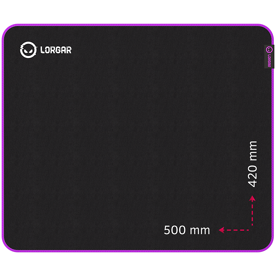 Mousepad Lorgar Main 315 500x420 Black Purple (LRG-GMP315)