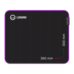 Mousepad Lorgar Main 313 360x300 Black Purple (LRG-GMP313)