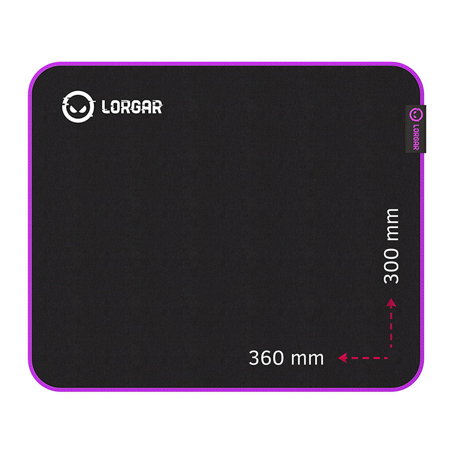 Mousepad Lorgar Main 313 360x300 Black Purple (LRG-GMP313)