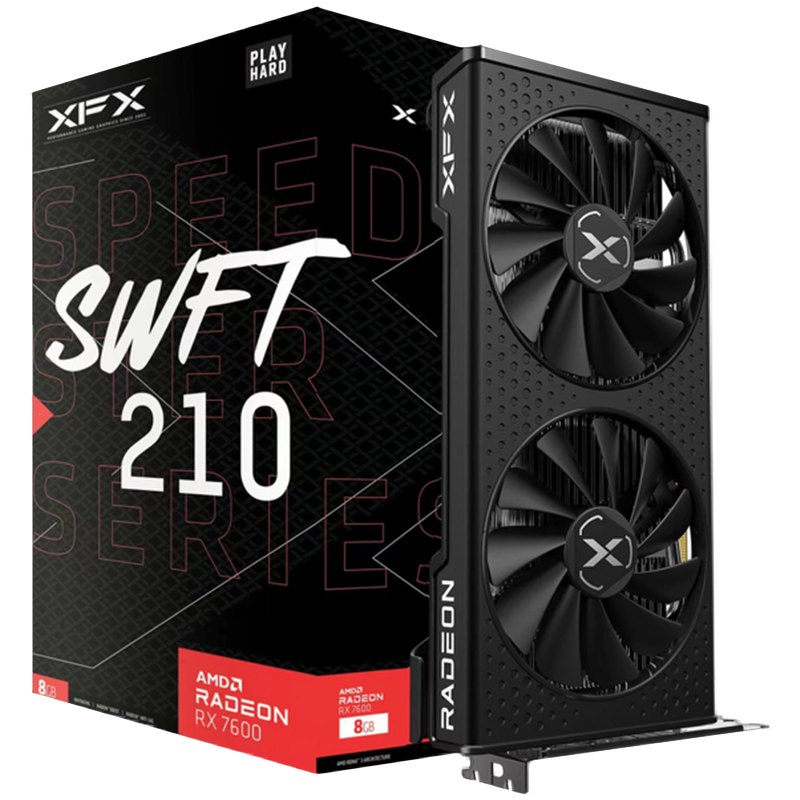 XFX VGA RX7600 SWFT 2108GB GDDR6, 128-bit, 3xDP, HDMI
