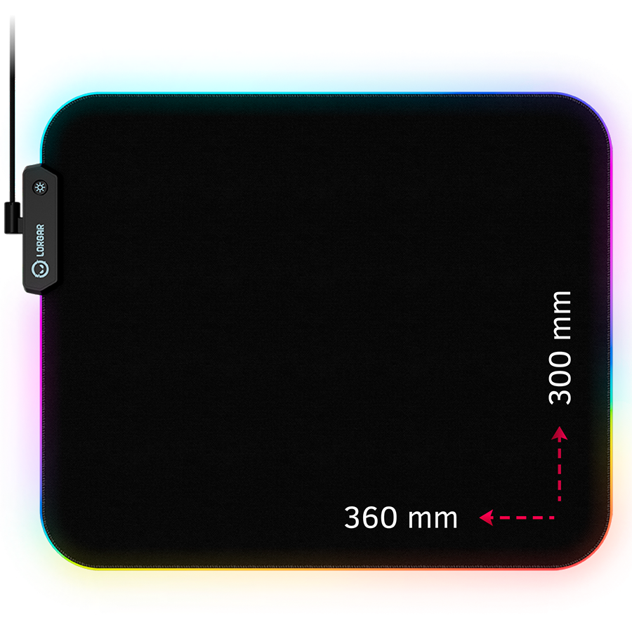 Mousepad Lorgar Steller 913 360mm x 300mm x 3mm Black (LRG-GMP913)