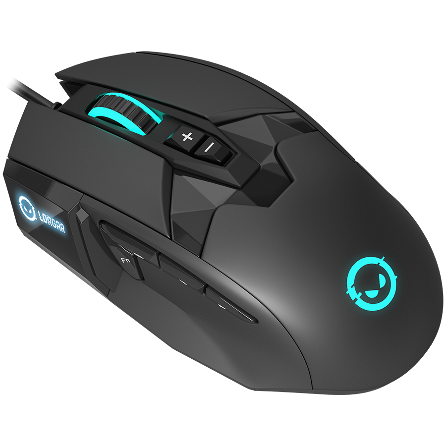 Mouse Lorgar Stricter 579 RGB 9 buttons Wired Black (LRG-GMS579) - Image 2