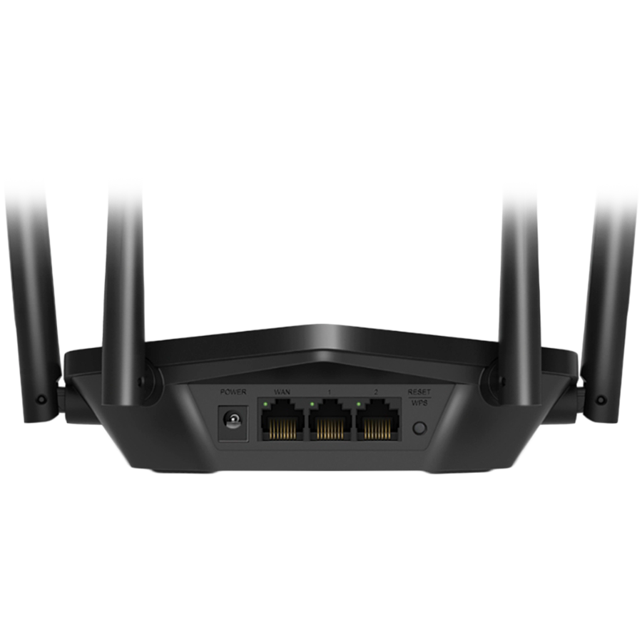 Mercusys MR60X AX1500 Dual-Band Wi-Fi 6 Router, 300 Mbps at 2.4 GHz + 1201 Mbps at 5 GHz, 4x Fixed Ext. Ant., 2× G LAN Ports, 1× GWAN Port, 1024-QAM, OFDMA, Router/Access Point Mode, MU-MIMO, Parental Controls, WPA3, BSS Color, TWT, TR-069 - Image 2