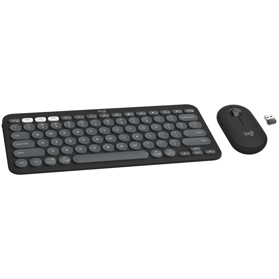 LOGITECH Pebble 2 Bluetooth Keyboard Combo - TONAL GRAPHITE - Croatian layout