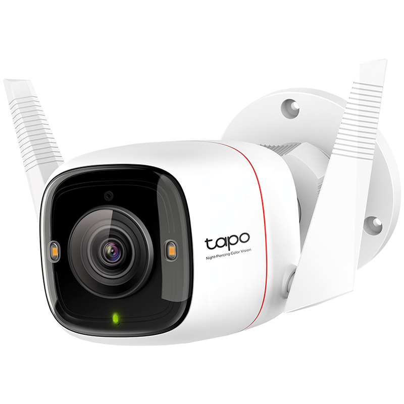 TP-Link Tapo C325WB Outdoor Security Wi-Fi Camera, 2K QHD (2688x1520), F1.0, 2.4 GHz,2T2R,2 × External Antennas, 1 × Ethernet Port,Night-Piercing Color Vision, Smart AI Detection and Notifications (motion, people, pets, cars, abnormal sound)