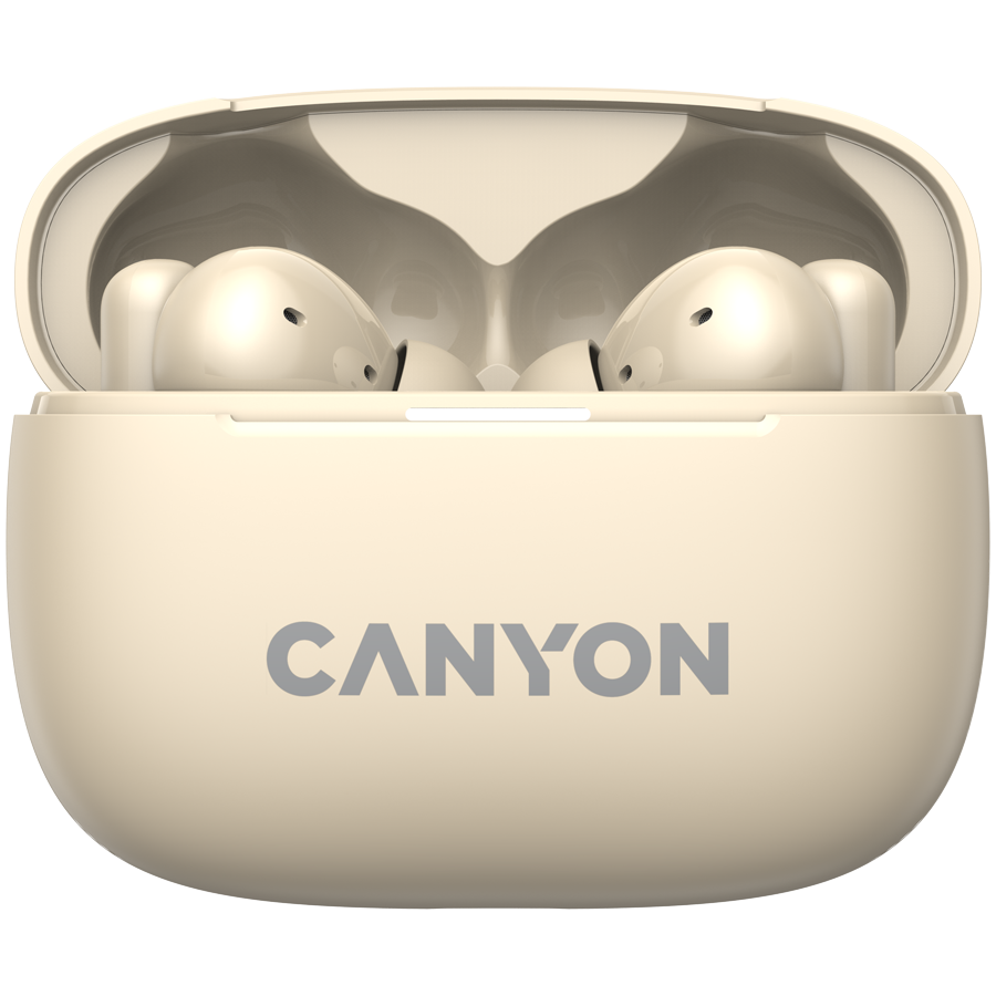 CANYON headset OnGo TWS-10 ANC+ENC Beige - Image 2
