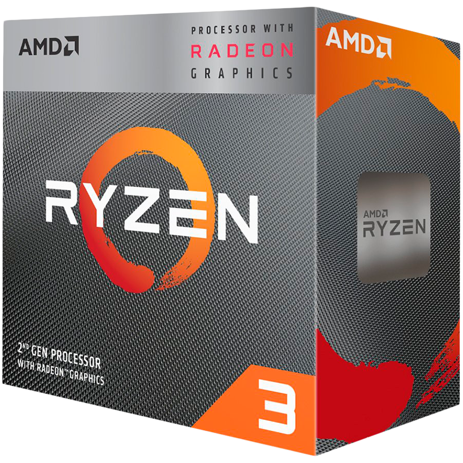 AMD Ryzen 3 3200G AM4 BOX4 CPU cores,4 threads,3.6GHz,4MB L3,65W,Radeon Vega 8