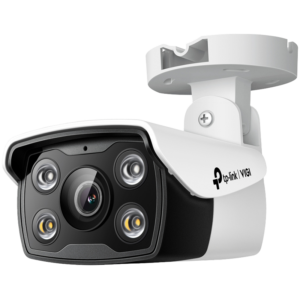 4MP Outdoor Full-Color Bullet Network CameraSPEC: H.265+/H.265/H.264+/H.264, 1/3"" Progressive Scan CMOS, Color/0.04 Lux@F1.6, 0 Lux with IR/White Light, 25fps/30fps ( 2560x1440,2304x1296, 2048x1280, 1920x1080), PoE/12V DC, 4 mm Fixed Lens, Built-I