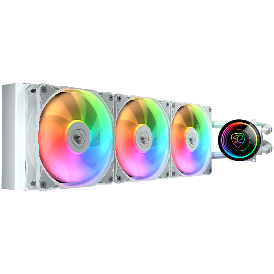 COUGAR POSEIDON ELITE ARGB 360 White AiO Liquid Watercooling - Image 2