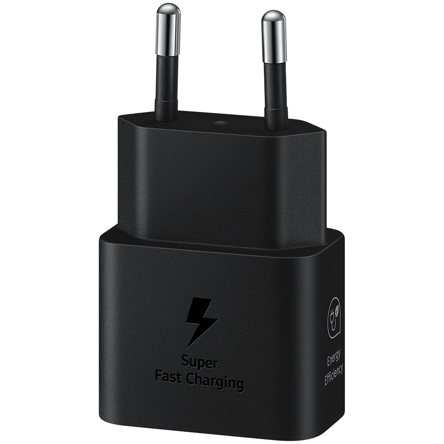 Samsung 25W Fast Charging USB-C Power Adapter Black (cable included) - Image 2