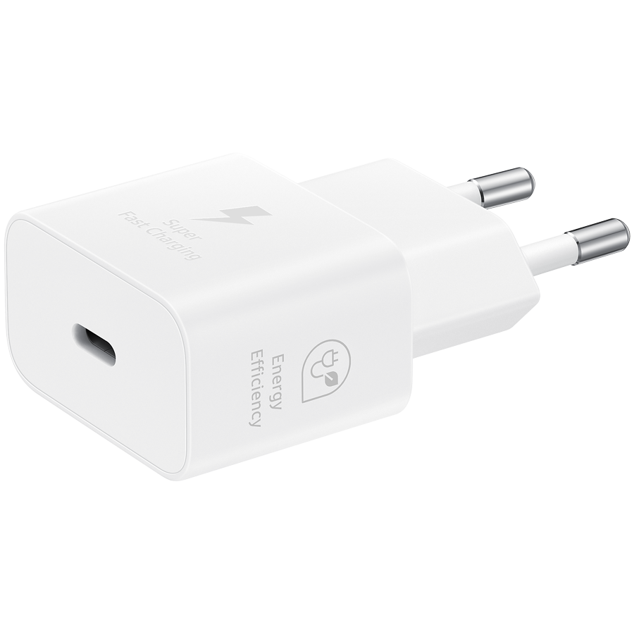 Samsung 25W Fast Charging USB-C Power Adapter White (cable not included) - Image 3