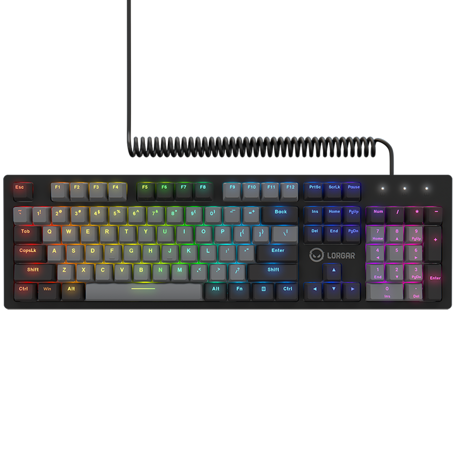 Gaming keyboard Lorgar Azar 514 Wired mech RGB Black (LRG-GK514B)