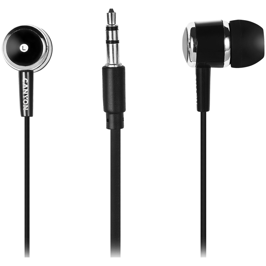 CANYON headphones EPM-01 Mic 1.2m Black - Image 2