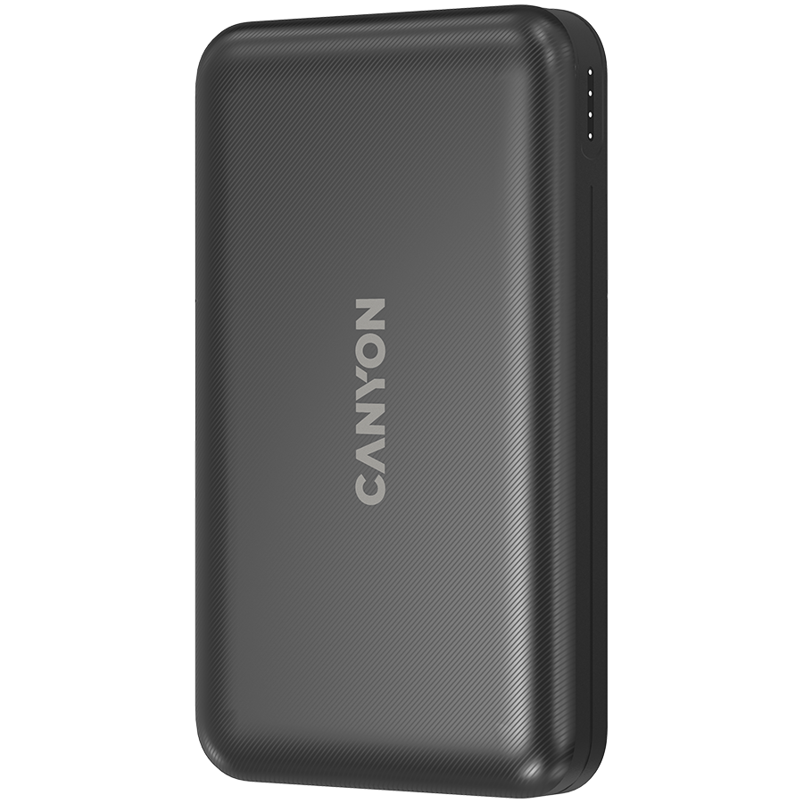 CANYON power bank PB-1001 10000 mAh PD 18W QC 3.0 Wireless 10W Black - Image 2