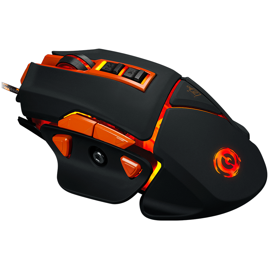 CANYON mouse Hazard GM-6 LED Wired Black Orange - Image 2
