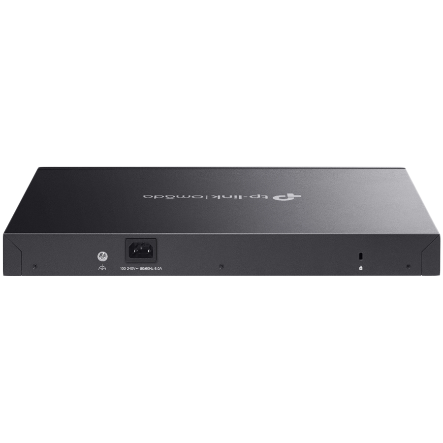 TP-Link SG3428MP Omada 28-Port Gigabit L2+ Managed Switch with 24× Gigabit 802.3af/at PoE+ ports and 4× Gigabit SFP slots, 384 W total PoE budget, Omada app, Static Routing, VLAN, ACL, QoS, IGMP Snooping, OAM, and DDM, ERPS, Zero-Touch Provisioning - Image 3