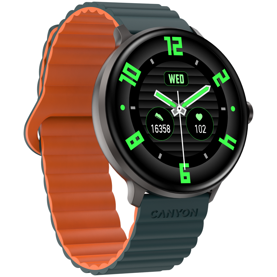 CANYON smart watch Jacky SW-69 Green Orange - Image 3