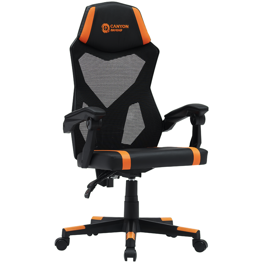 CANYON gaming chair Flow MCH01 Mesh Black Orange - Image 2
